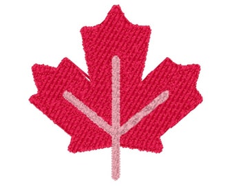 Maple Leaf Embroidery Design, Mini Maple Leaf Embroidery File, Leaf Embroidery Design File