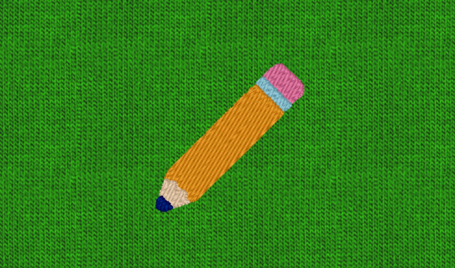 Pencil Embroidery Design Mini Pencil Embroidery Design Etsy