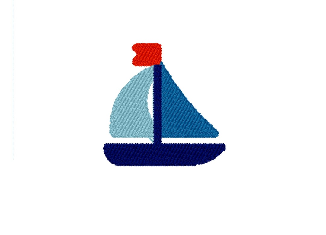 Boat Embroidery Design Mini Boat Embroidery Design Ship Embroidery Design Etsy
