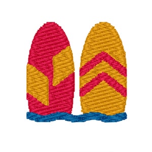 Surfboard Embroidery Design - Mini Surfboard Embroidery Design  - Surfboard Embroidery File - INSTANT DOWNLOAD