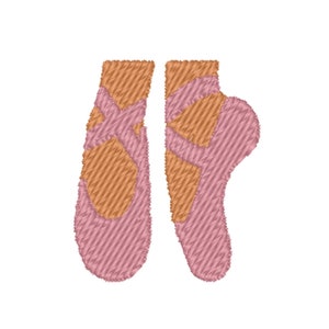 Design de bordado de sapatilhas de balé