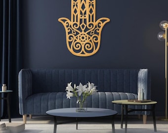 Hamsa decoration, Evil eye wall hanging, Hamsa hand wall decor, Evil eye home decor, Hamsa hand wall hanging, Hamsa home blessing