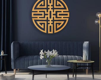 Feng shui decor,Feng shui wall art,Money decor,Money attraction wooden sign,Chinese wall art,Wealth attraction decor,Chinese symbol decor