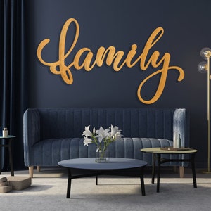 Wooden family sign, Family gift wood sign, Decorative family sign, Wooden family decor, Family wall decoration, Wood family wall decor