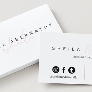 de visite élégant et simple | Conception professionnelle personnalisée | de visite minimaliste | Cartes personnalisées | Numérique