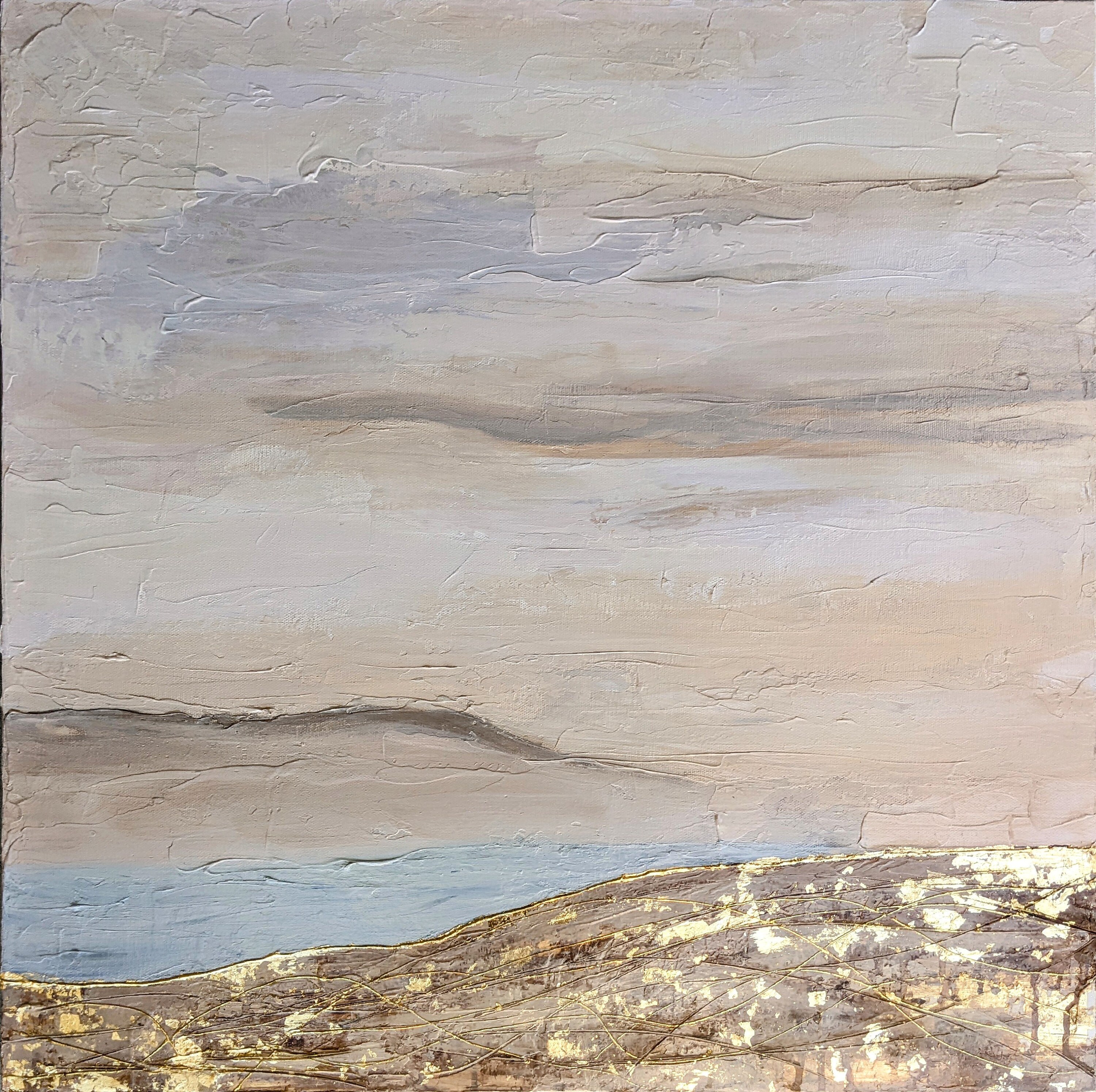 Serene Landscape ORIGINAL Handmade 24x24 Canvas Abstract Landscape in