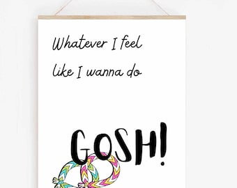 Gosh! Napoleon Dynamite Digital art print