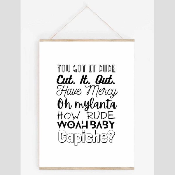 Full House quotes digital print