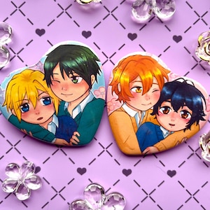 SasaMiya BL heart buttons