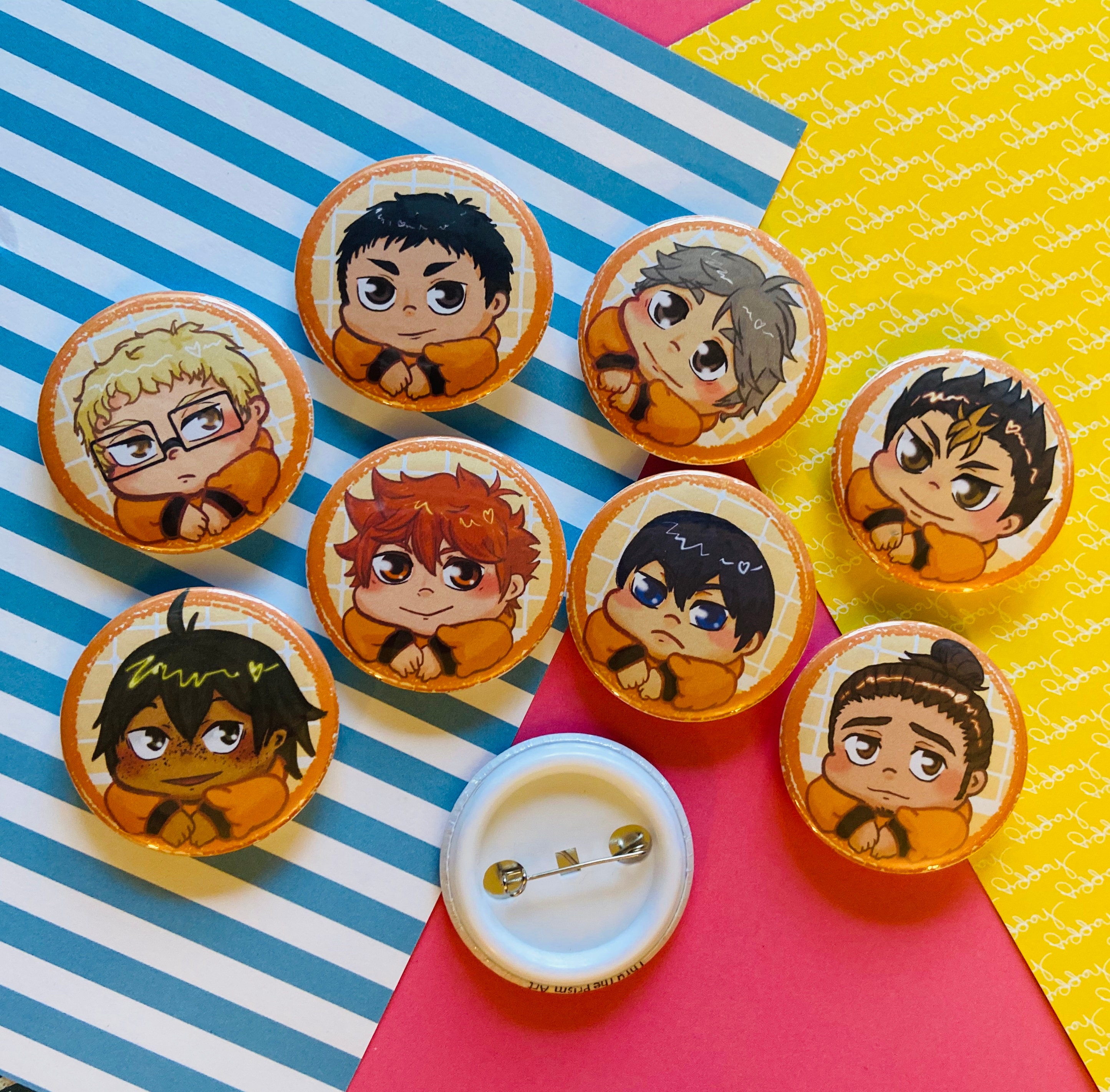 Bottons Anime Haikyuu!!! Anime Japonês Botton Yaoi Vôlei Haikyuu Broche Pin