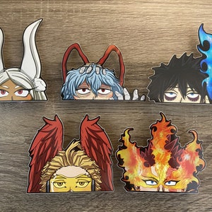 Hero Anime Peeker Stickers