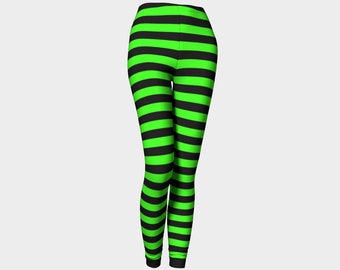 Hexen-Leggings in Grün und Schwarz