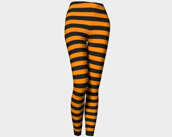 Hexen-Leggings - Orange und Schwarz