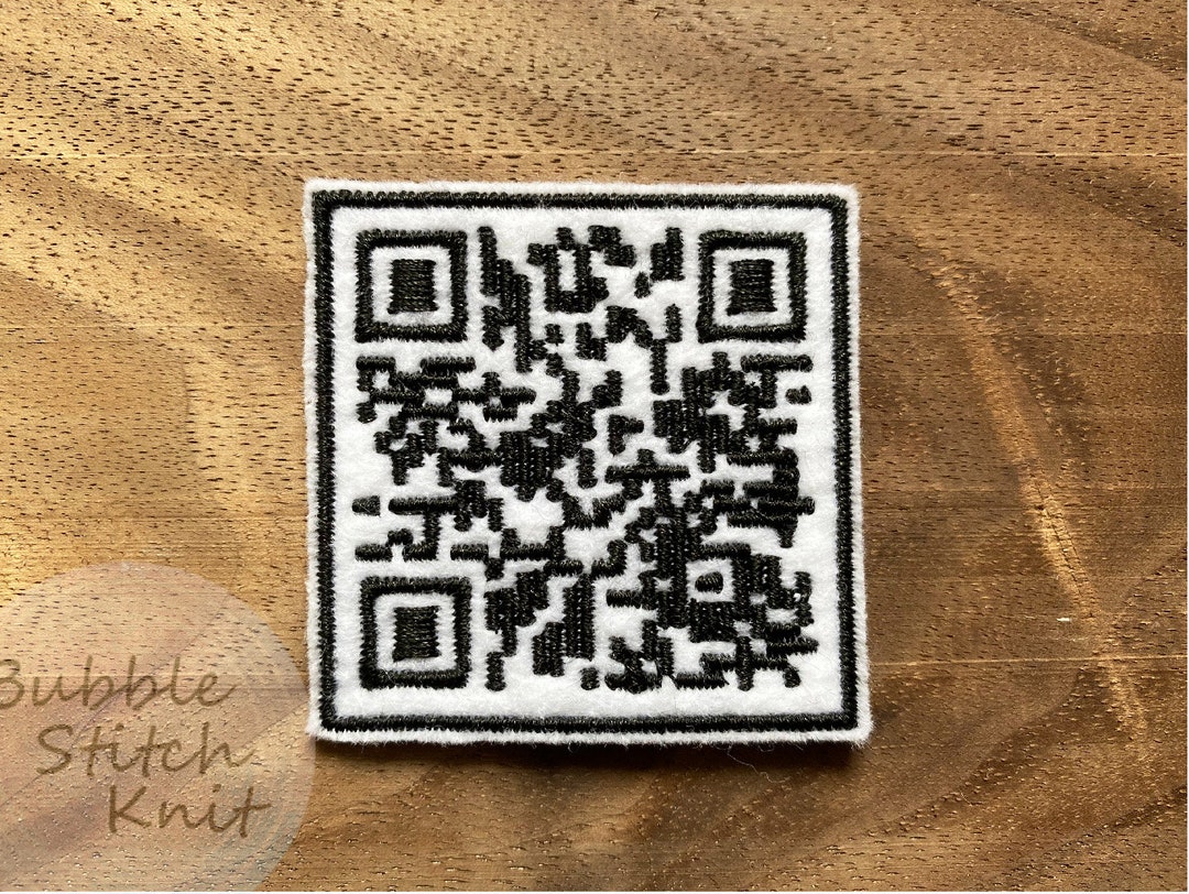 Rick Astley QR Code Patch Rickroll Embroidery Patch - Etsy