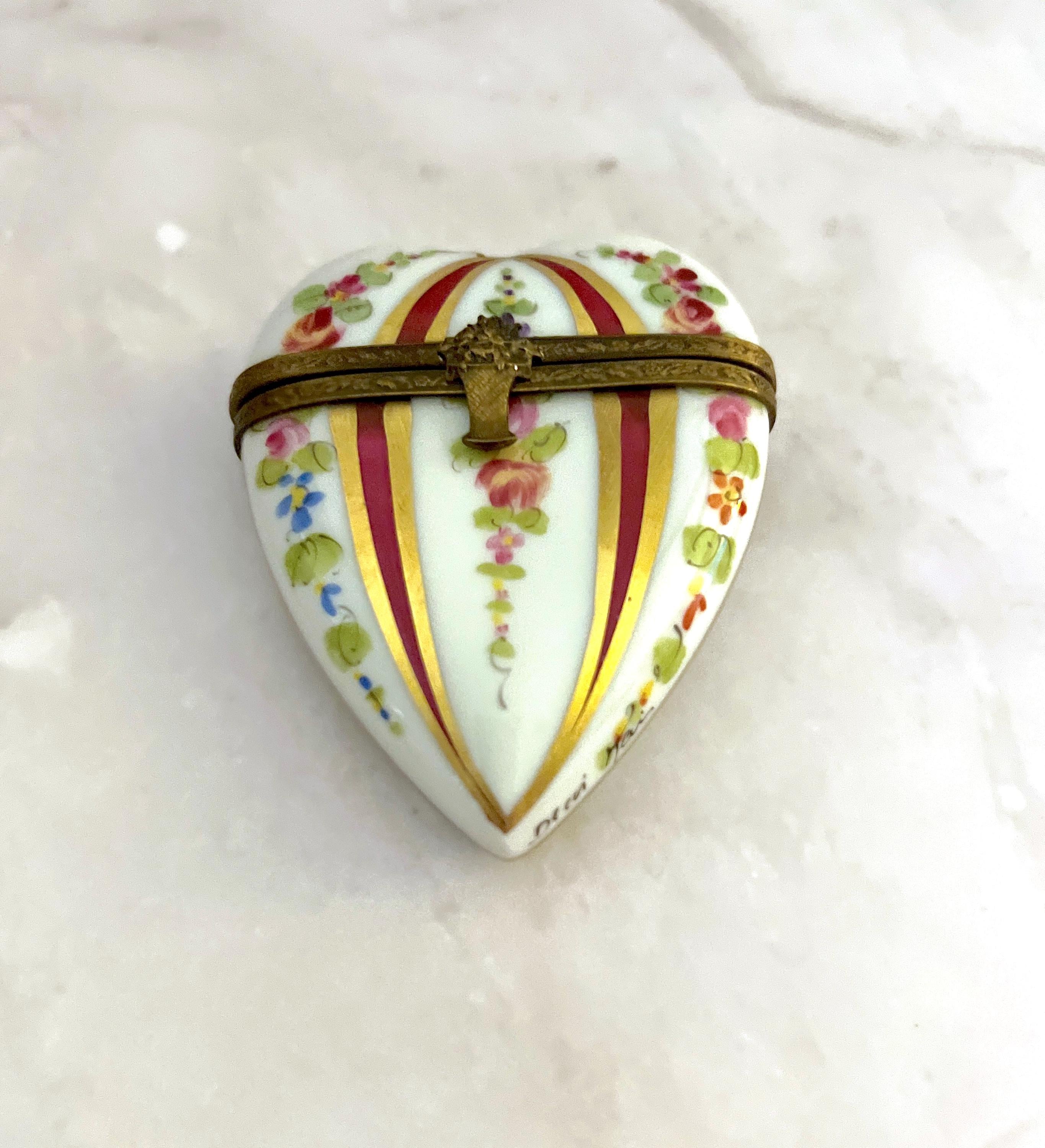 Limoges Heart Hinged Boxes - Etsy