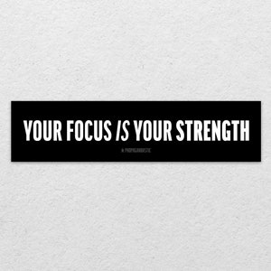 Your Focus is Your Strenght Sticker | political sticker | anti establishment sticker | anti capitalist sticker | leftist motivational decal