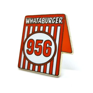 Whataburger Rio Grande Valley Enamel Pin – RGV 956 pin – south texas pin – whataburger number tent pin – rio grande valley gifts – 956 gifts