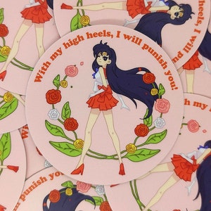 Sailor Mars Sailor Moon Sticker – cute sailor mars sticker – sailor moon anime fans gifts for – sailor moon decals – cute funny anime gifts
