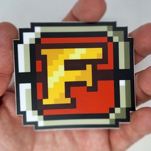 Fire Shot Metal Slug Sticker – retro metal slug arcade game sticker – gifts for retro gamers – neo geo stickers – video game pixel art decal