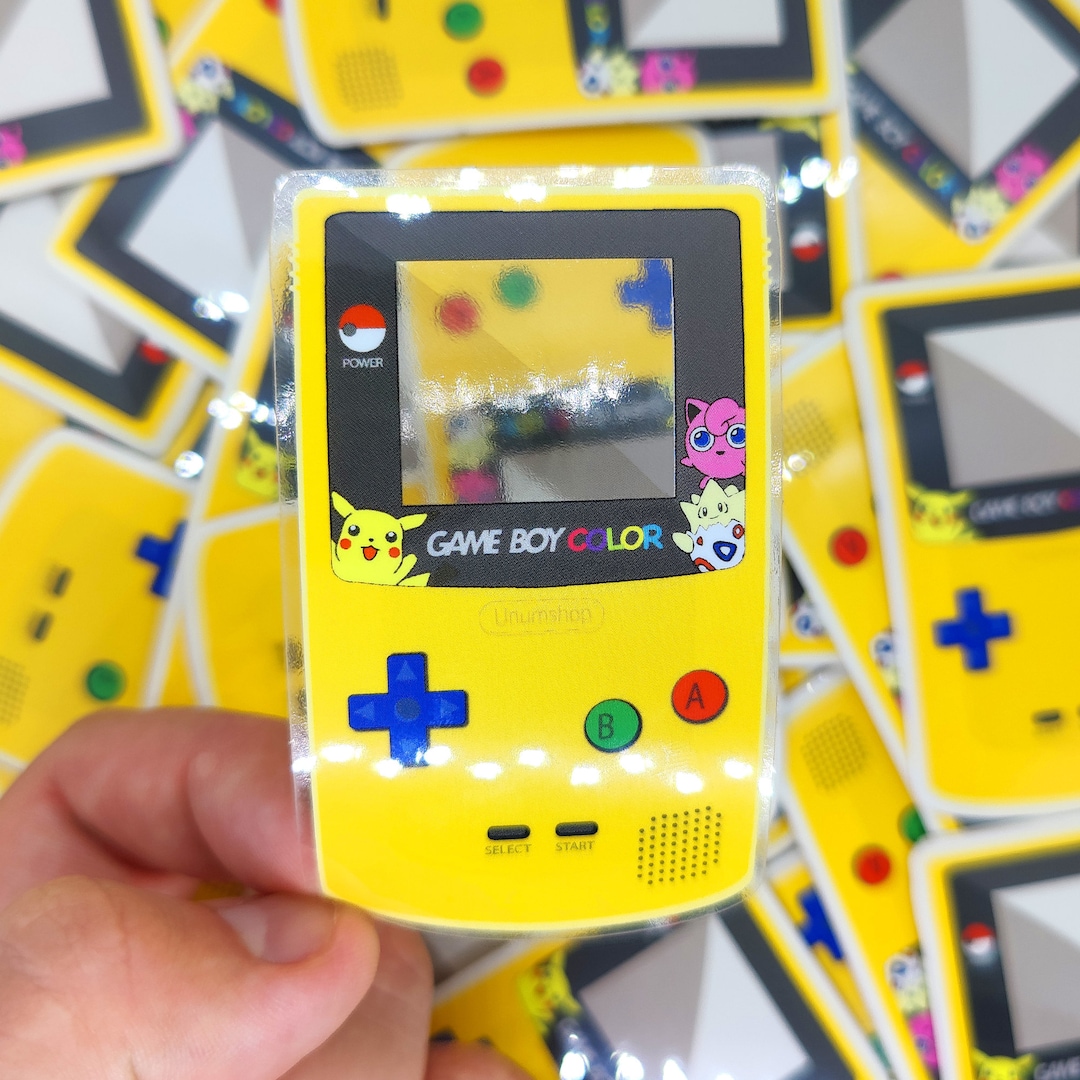 Pokémon Game Boy Sticker Nintendo Waterproof Sticker Retro Pokemon