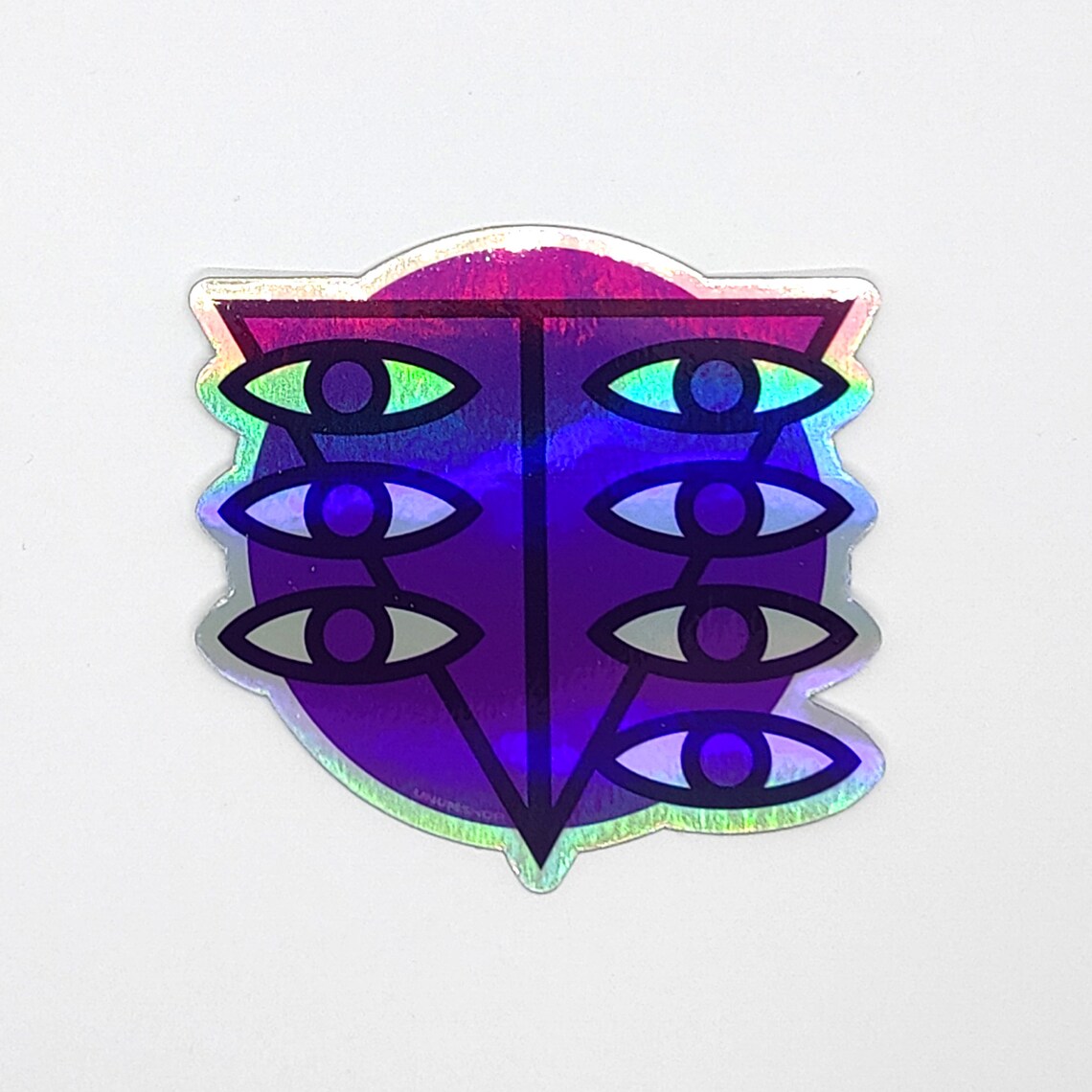Evangelion Sticker Seele Logo Holographic Decal Etsy