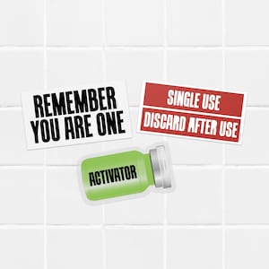 The Substance Movie – Inspired Sticker Pack - 3 Sticker Set - gifts for Cinema fan stickers - Horor Movie Inspired Design - Waterproof Vinyl