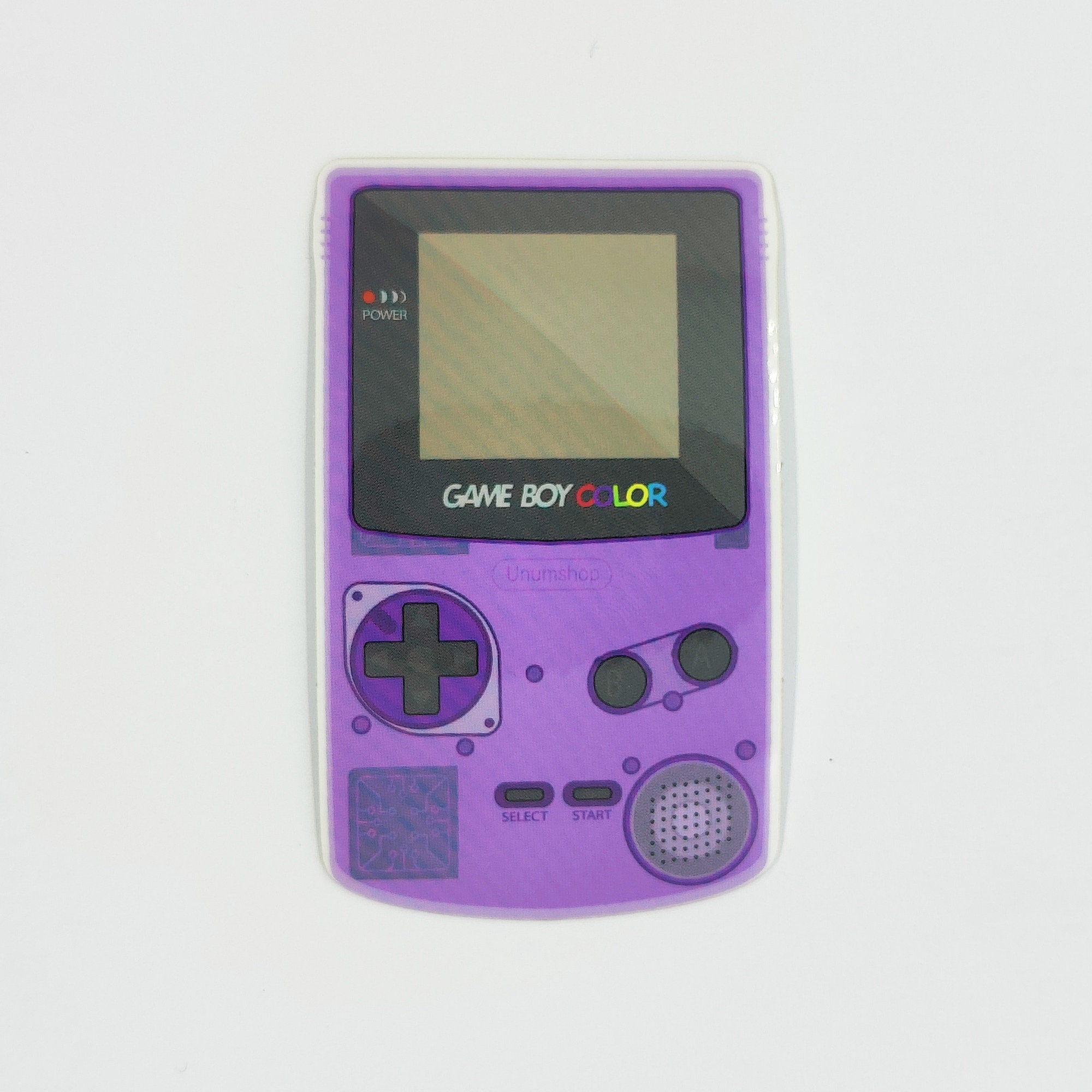 Purple Gameboy Sticker Translucent Sticker Retro Kids Etsy