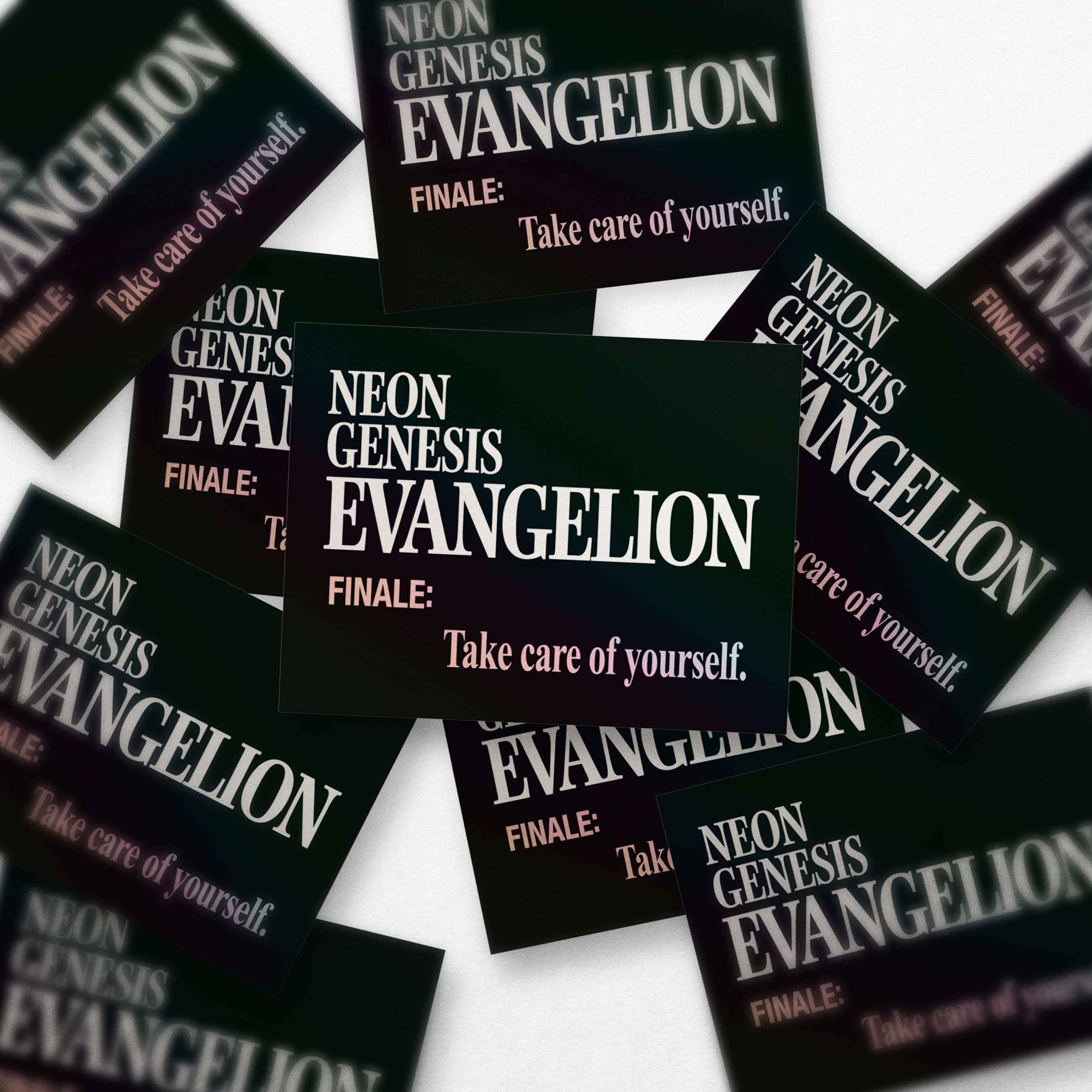 Evangelion Finale Screen Sticker Holographic Neon Genesis – Take
