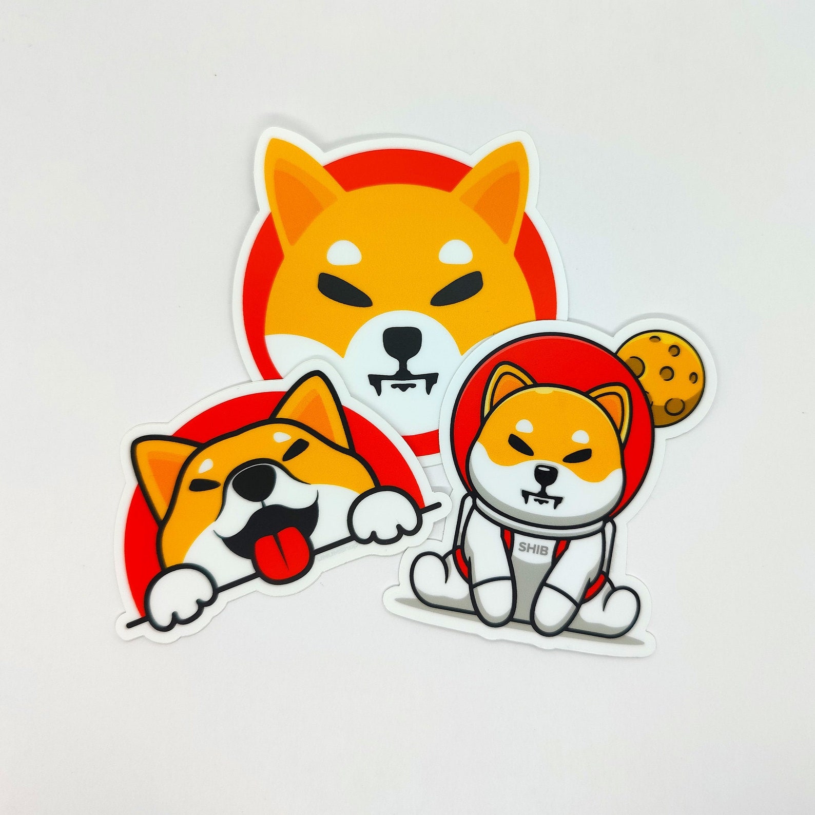 Shiba Inu Token Logo Dog Stickers SHIB