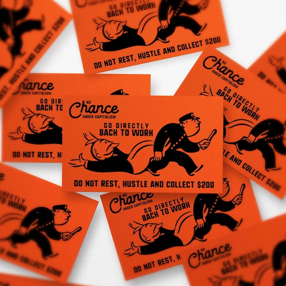 Monopoly Antiwork Sticker | Eat the Rich Vinyl Decal