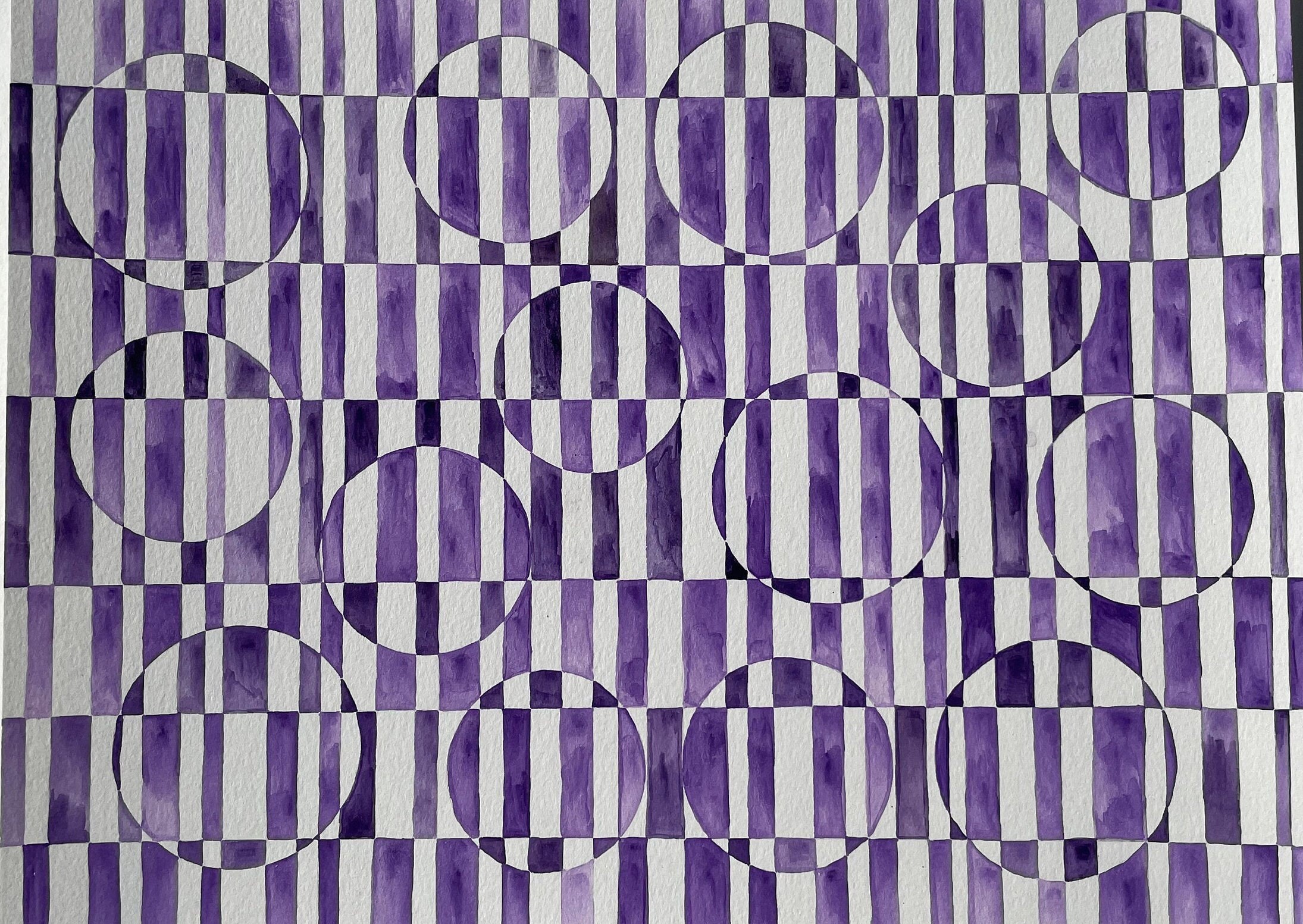Pintura de acuarela original 025 púrpura | Etsy