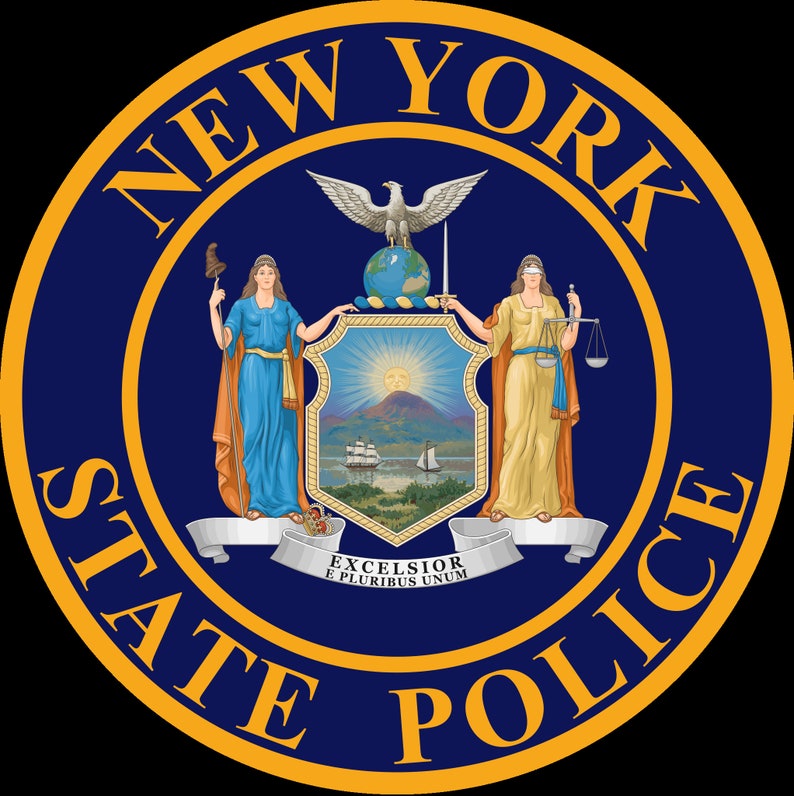 Seal of the New York State Police STICKER Diecut Vinyl Decal Etsy