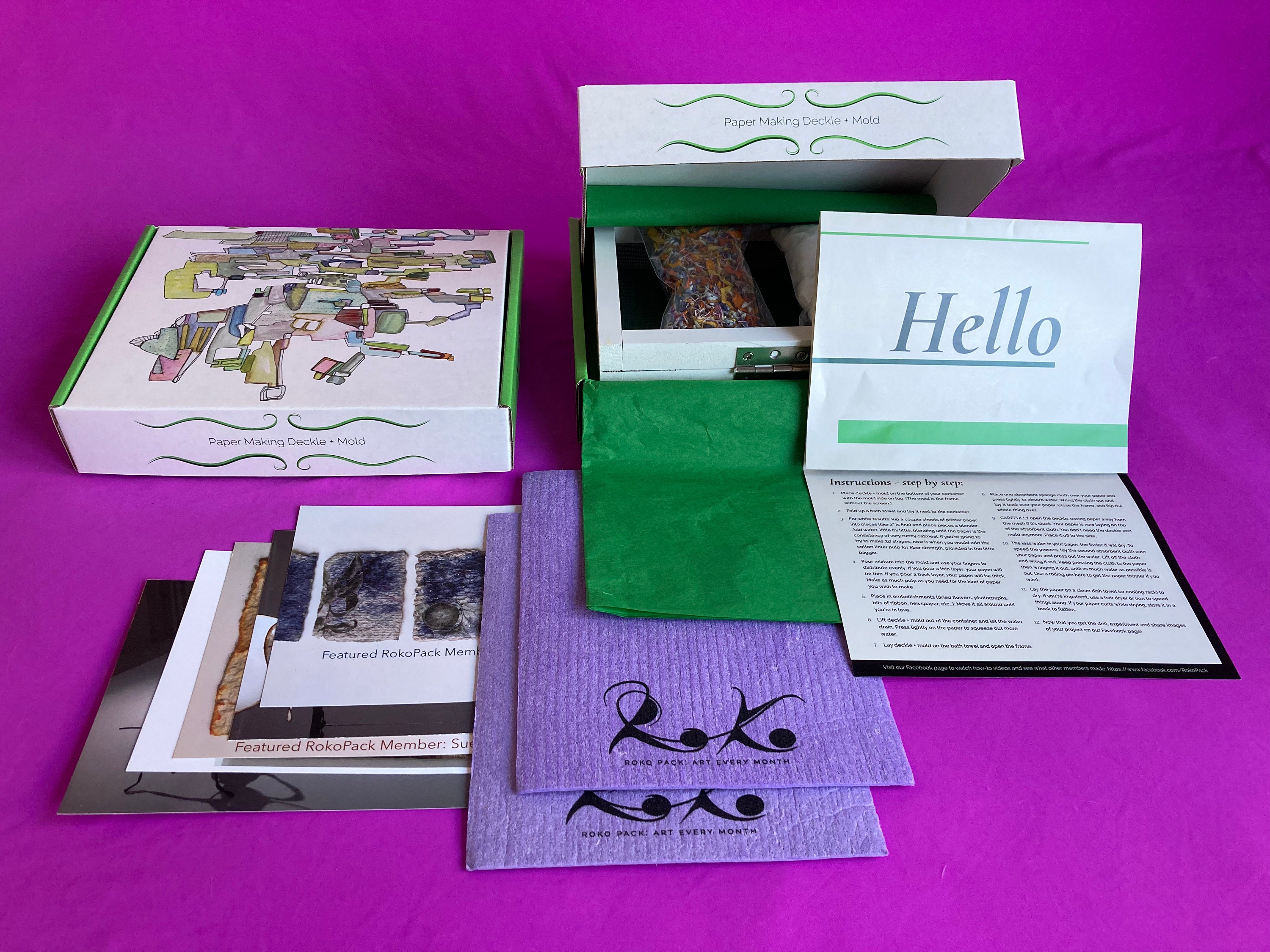 Papermaking Kit, Homemade Paper, Recycled Paper, Diy Kits for Adults, Eco  Friendly Products, Teacher Gift 