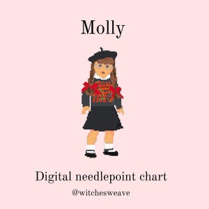 Molly Needlepoint chart Digital File