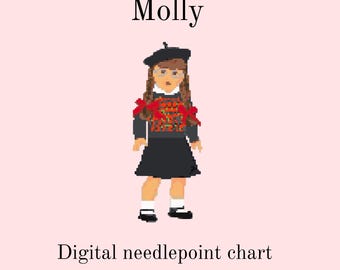 Arquivo digital do gráfico de bordado Molly