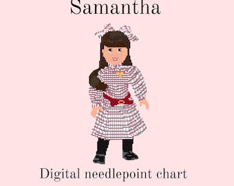 Arquivo digital do gráfico de bordado Samantha