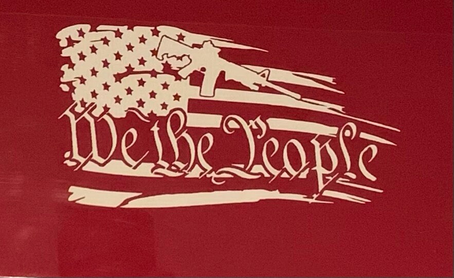 We The People American Flag Decal | Etsy