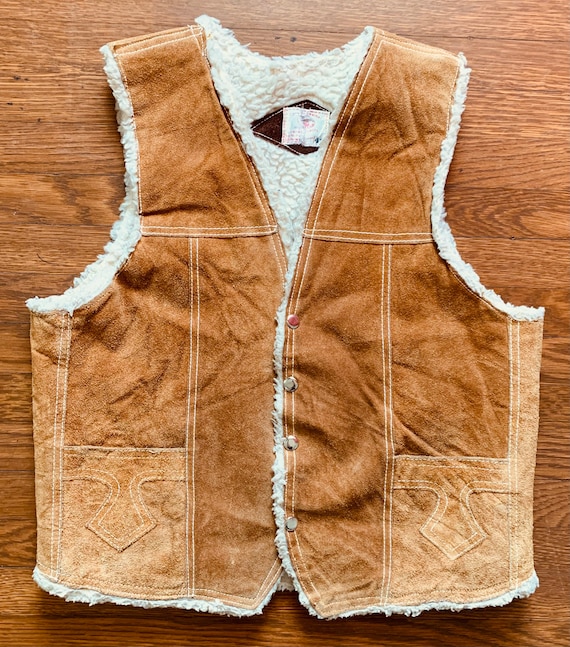 Suede Sherpa Vest