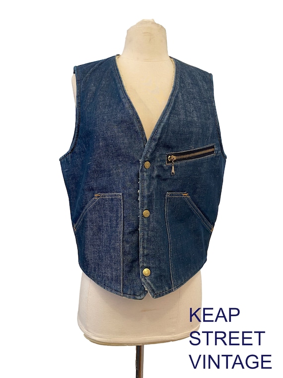 Denim & Shearling Vest main image 1