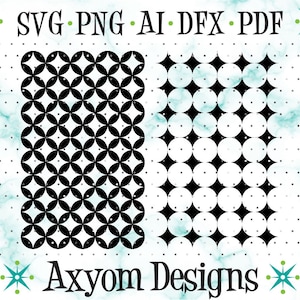 Mid Century Modern Pattern SVG | Cricut Cut Files | Laser Retro Pattern 6, Cut File Downloads | Silhouette Cut File | Svg Png Ai Dxf Pdf