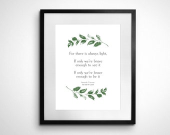 Amanda Gorman La colina que subimos Siempre hay cita de arte de caligrafía ligera / Decoración de pared minimalista 8x10 Descarga imprimible