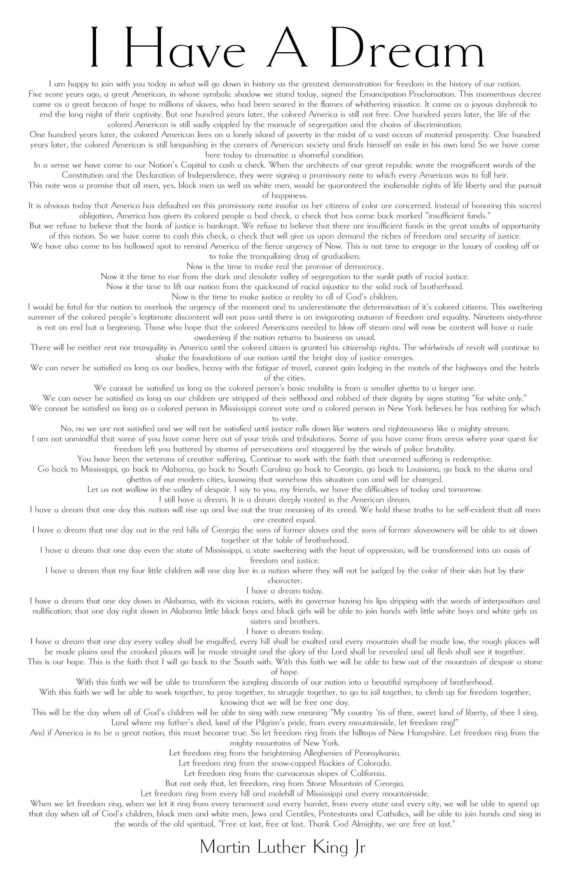 Understanding Martin Luther King s I Have A Dream Speech Text And Impact understanding-martin-luther-king-s-i-have-a-dream-speech-text-and-impact