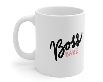 Boss Babe-koffiemok: 11 oz keramiek cadeau Boss Lady