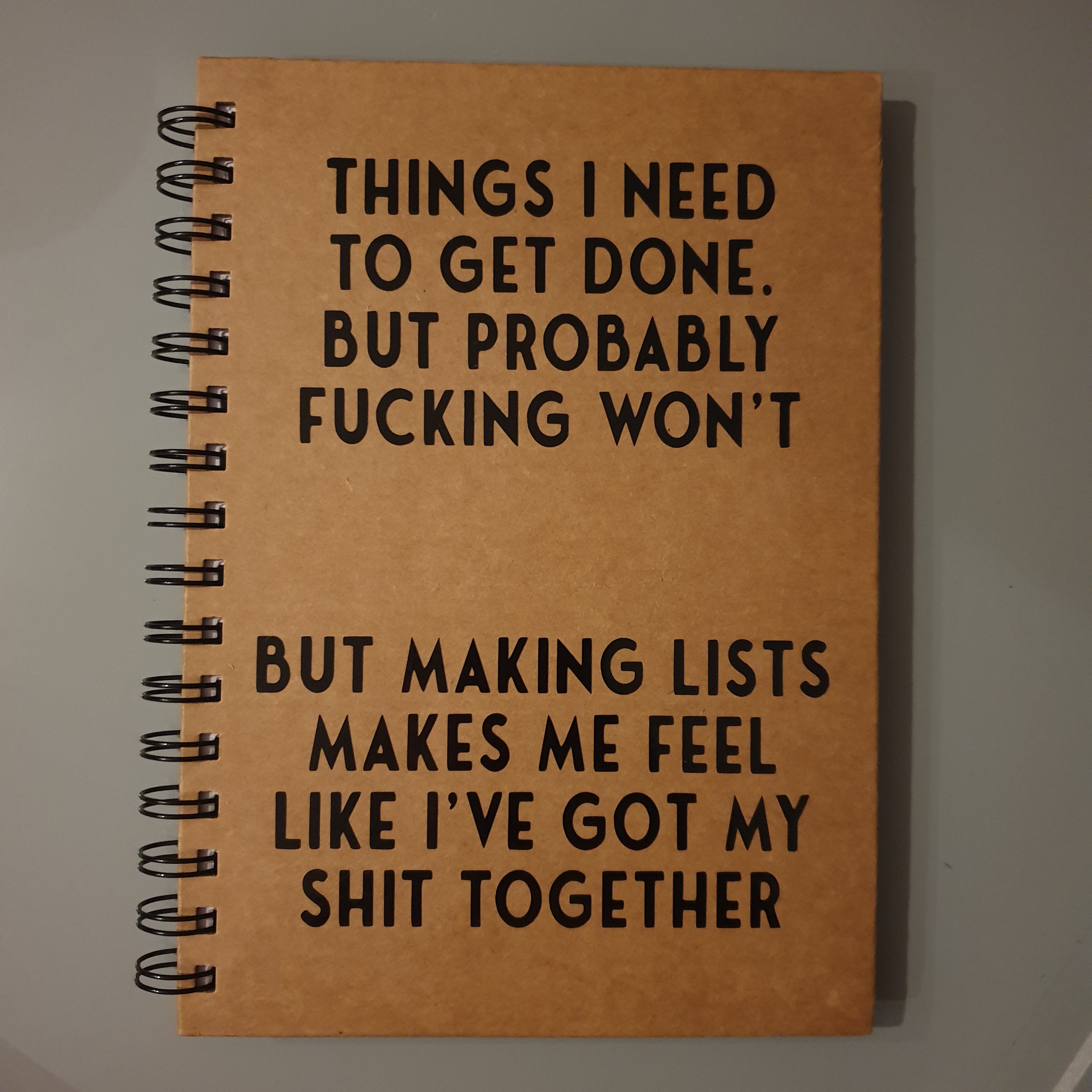 Funny Rude A5/A4 Notebook Gifts for Her/him Sweary Notebook Etsy