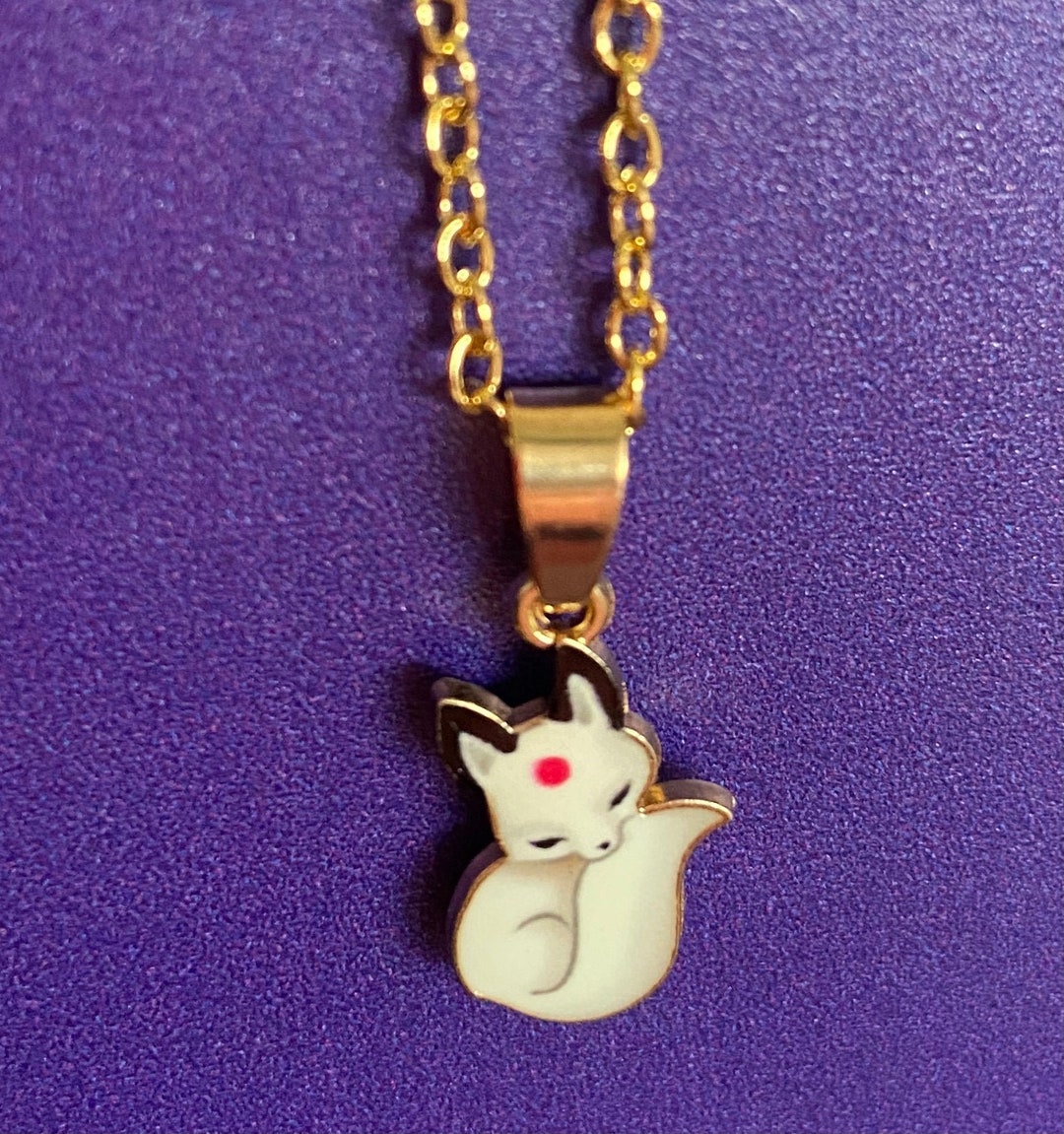 Kitsune Necklace Etsy
