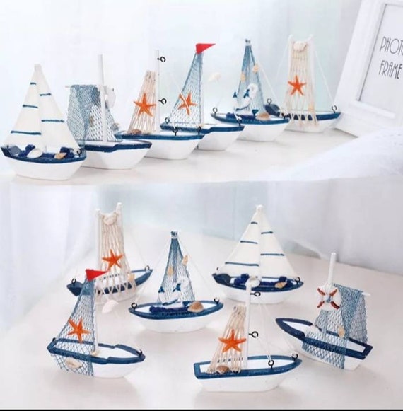 Sailboat Decor Marine Decorations Nautical Creative Handmade Etsy