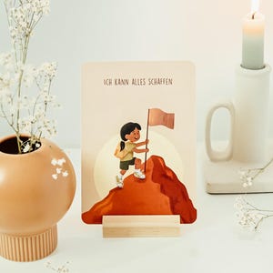 20 Affirmationskarten für Kinder in A6 | Handillustrierte liebevolle Motive und ihre Erklärungen | Selbstbewusstsein & Achtsamkeit fördern