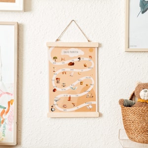 Prophetenposter A4 | Islamische Wanddekoration für das Kinderzimmer mit Propheten und selbstillustrierten Motiven