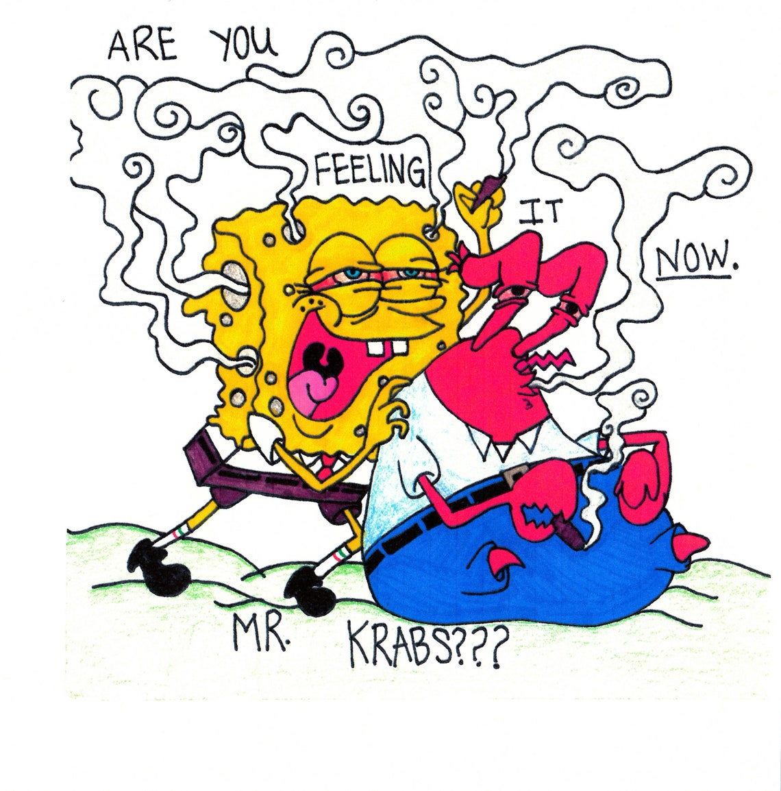 Dope SpongeBob Art Etsy