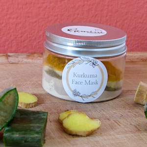 Vegan, Biological Turmeric Face Mask
